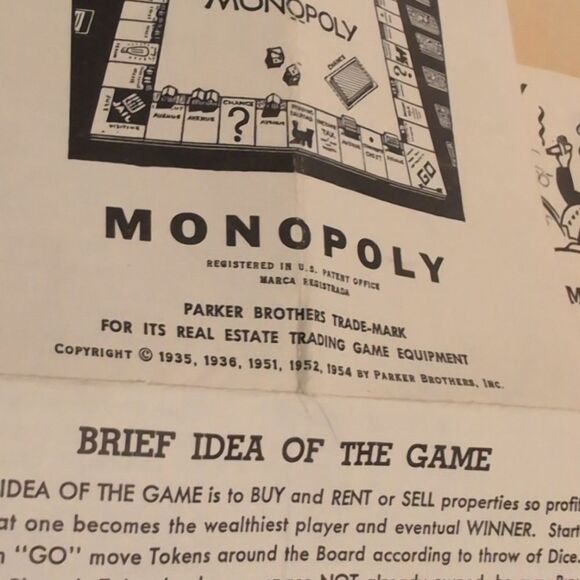 Vintage 1950's version of Parker Brother’s Monopoly game Antique - Picture 11 of 15